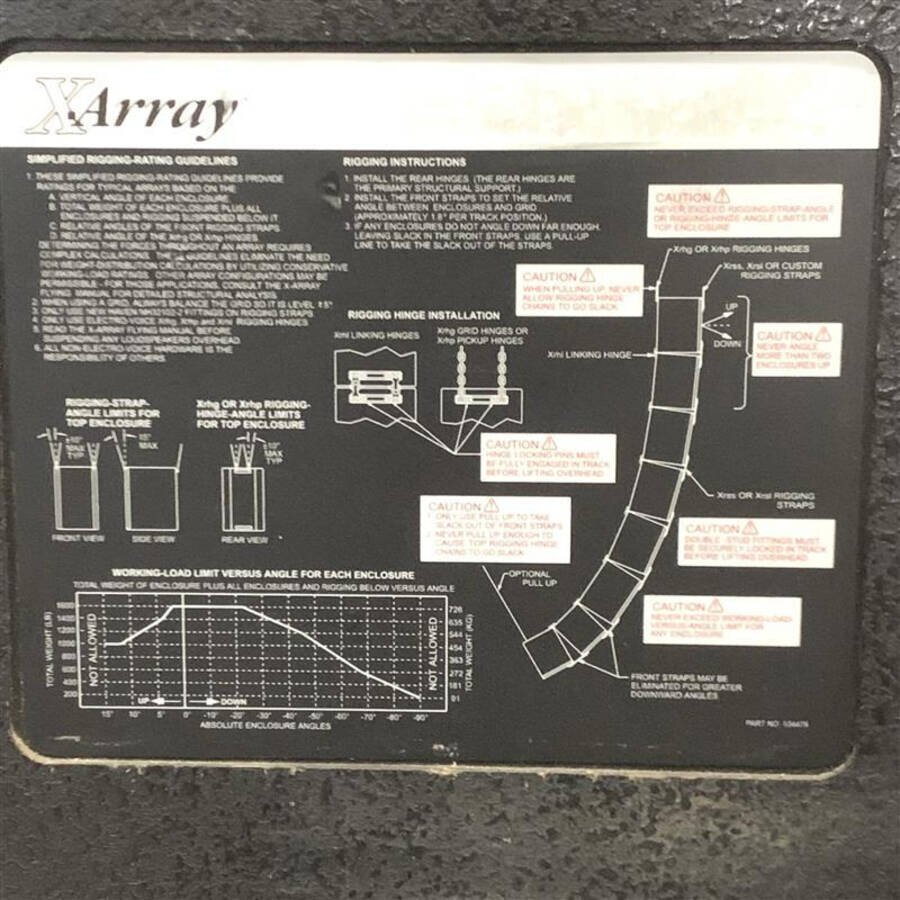 [関東のみ発送可]ELECTRO-VOICE X-array Xb 単品 PAスピーカー ウーファー サイズ≒W585 H915 D760mm 重量≒84.05kg　台車付★動作品【TB】_画像7