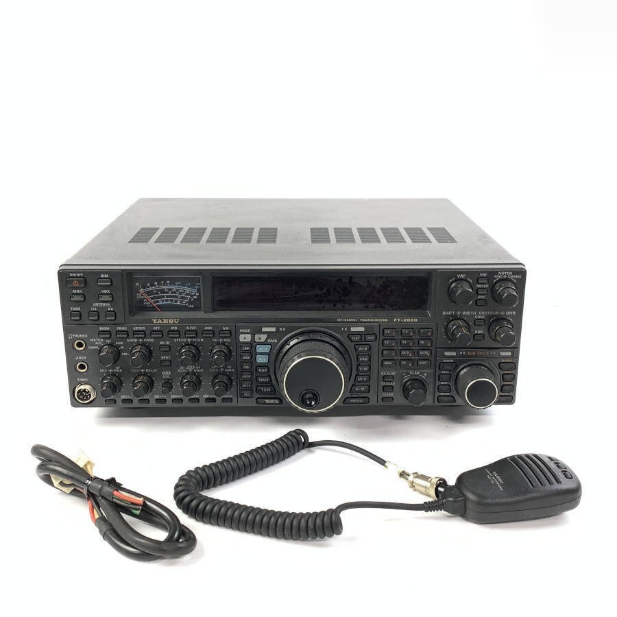 YAESU 八重洲無線 FT-2000D HF/50MHz トランシーバー 電源コード/マイク付き◇現状品の画像1