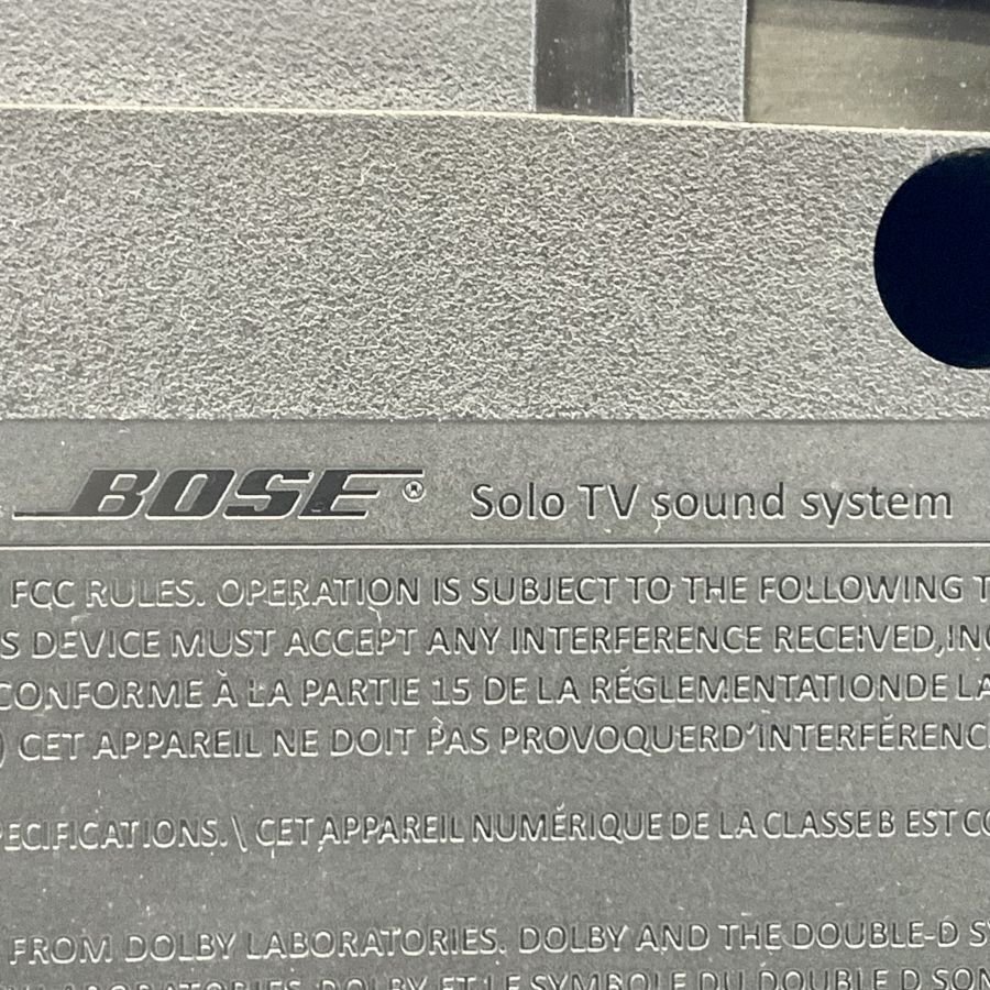 BOSE Solo 15 TV Sound System ボーズ テレビ台座型スピーカー 音出しOK ※付属品なし 動作/状態説明あり◆現状品【福岡】の画像9