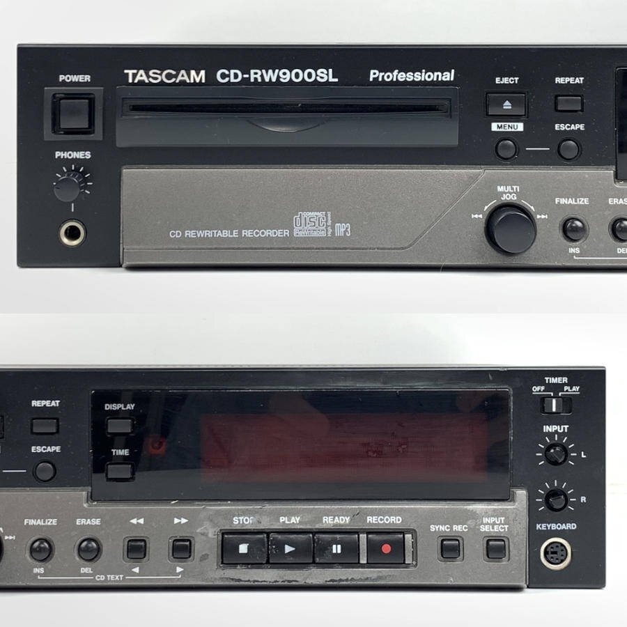 TASCAM タスカム CD-RW900SL 業務用CDレコーダー リモコン付き◆簡易検査品【TB】の画像3