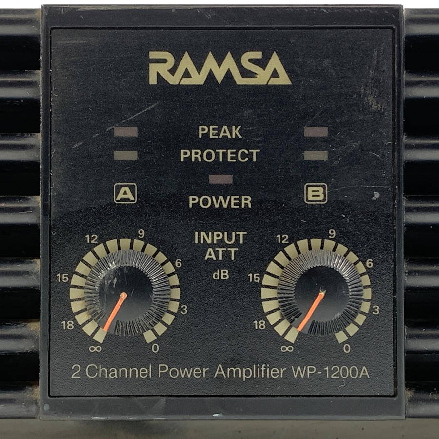 RAMSA/Panasonic ラムサ WP-1200A 2チャンネルパワーアンプ PAアンプ★動作品_画像9