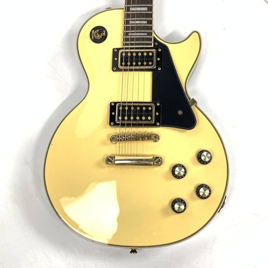 Epiphone エピフォン LesPaul CUSTOM PRO エレキギター シリアルNo.14011510089 クリーム系★簡易検査品の画像2