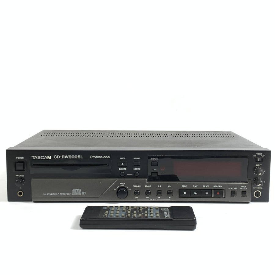 TASCAM/TEAC タスカム CD-RW900SL 業務用CDレコーダー リモコン付き◆簡易検査品の画像1