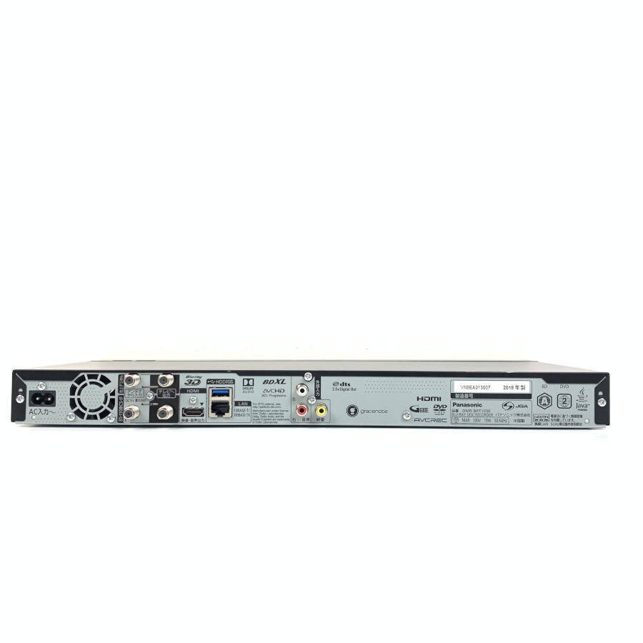 Panasonic パナソニック DMR-BRT1030 HDD/BDレコーダー 3D対応品 2018年製 B-CASカード付き●動作品_画像6