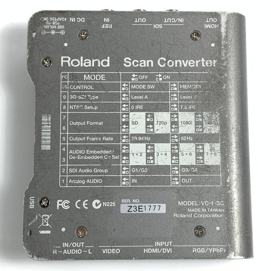Roland VC-1-SC Scan Converter ローランド ビデオ スキャンコンバーター ●簡易検査品【TB】の画像2