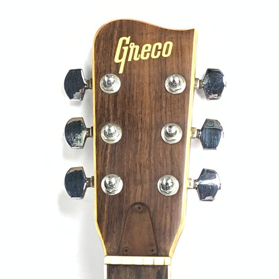 GRECO グレコ W-400 Gnecoロゴ アコースティックギター ナチュラル系 日本製★ジャンク品の画像6