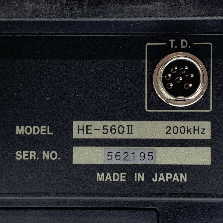 HONDEX HE-560Ⅱ LCD DEPTH SOUNDER ホンデックス 魚探 表示部 電源コード/取説/コネクターボックス他付属[魚群探知機/釣り]＊ジャンク品の画像7