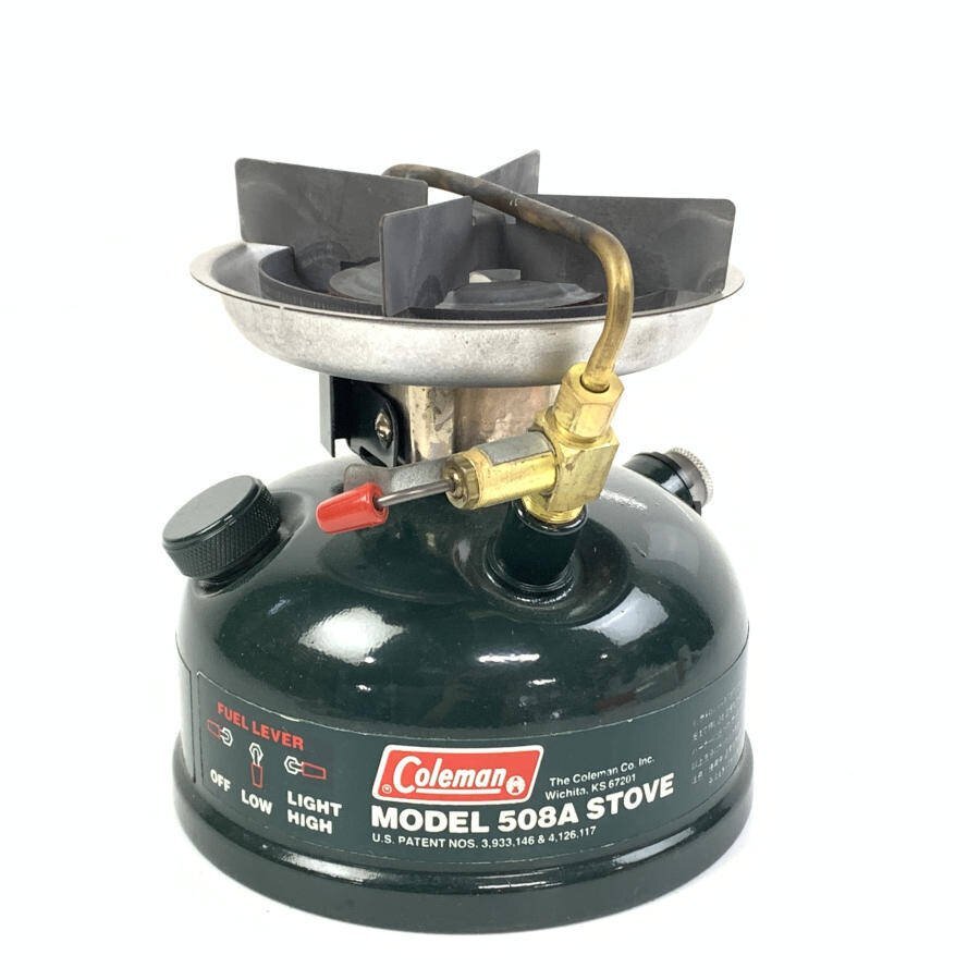 Coleman コールマン MODEL 508A STOVE ガソリンストーブ シングルバーナー 1993年3月製＊ジャンク品の画像1