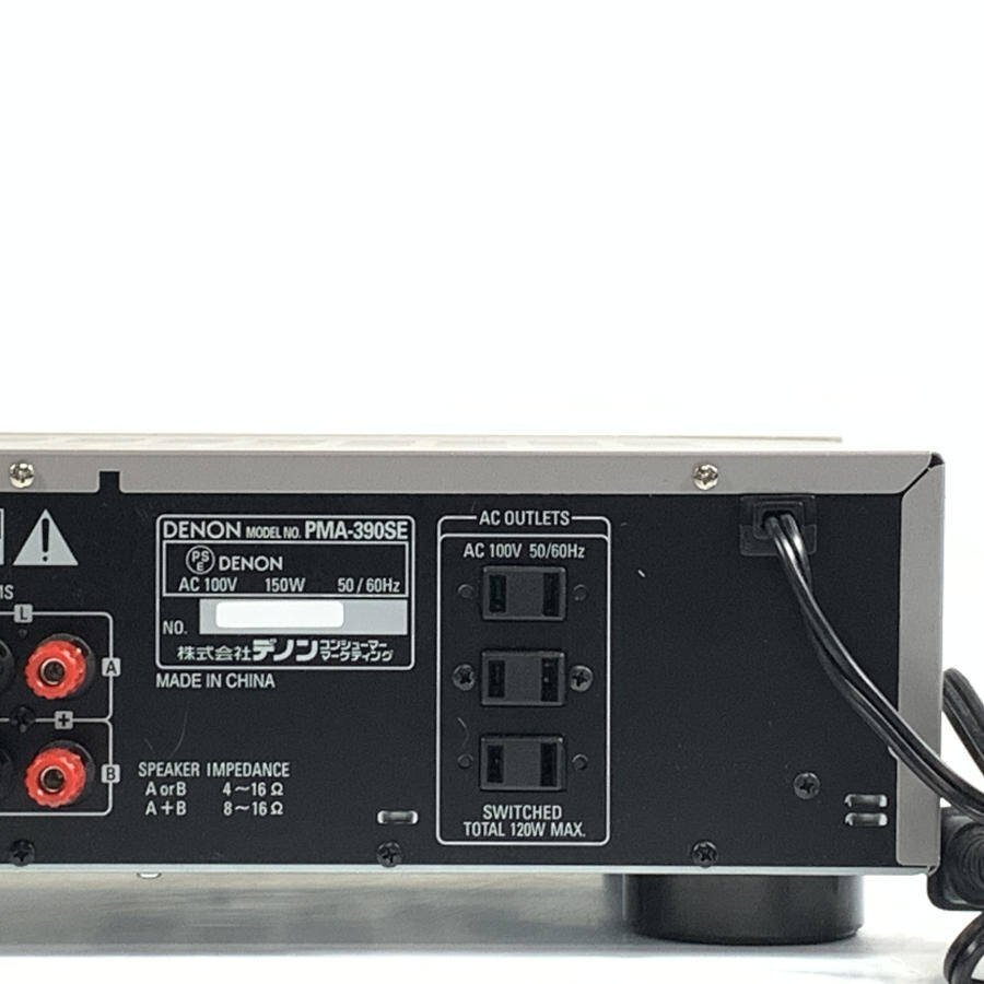 DENON PMA-390SE Denon pre-main amplifier rating output 50W+50W(8Ω)* operation goods 