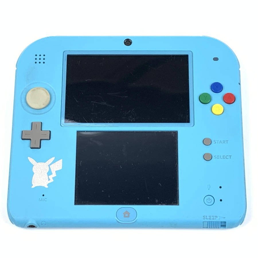 NINTENDO nintendo FTR-001 Nintendo 2DS Pocket Monster sun * Moonlight blue game machine body * junk 