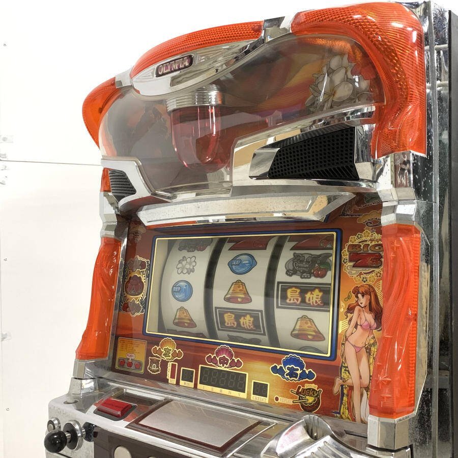 [ Kanto only shipping possible ]o Lynn Piaa ..-..- island .2 5 serial number slot machine machine coin less machine approximately W480 H810 D420(mm) door key / setting key attaching * operation goods 
