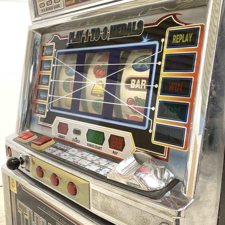 [ Kanto только отправка возможно ]MACYme-si- первое поколение Thunder V 4 серийный номер игровой автомат машина источник питания для бытового использования specification размер ≒W480×H810×D370mm полная масса ≒35.* простой инспекция товар 