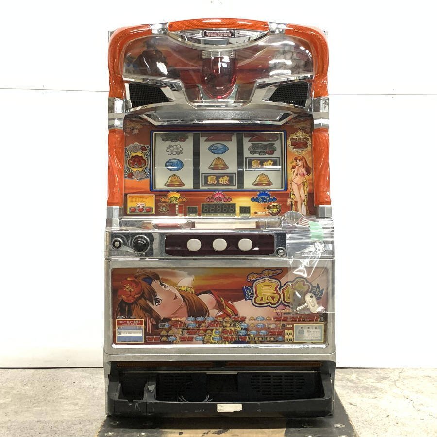 [ Kanto only shipping possible ]o Lynn Piaa ..-..- island .2 5 serial number slot machine machine coin less machine approximately W480 H810 D420(mm) door key / setting key attaching * operation goods 