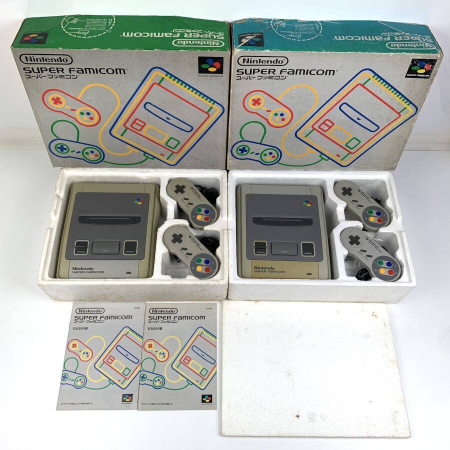 NINTENDO 任天堂 SFC スーパーファミコン ゲーム機本体 箱付き まとめ売り 5台セット 難あり＊ジャンク品【GH】_画像3