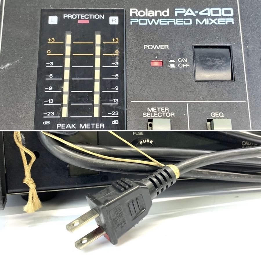 Roland POWERED MIXER PA-400 250W Roland Powered миксер вход/выход OK работа простой подтверждено работа / состояние информация есть * текущее состояние товар [ Fukuoka ]
