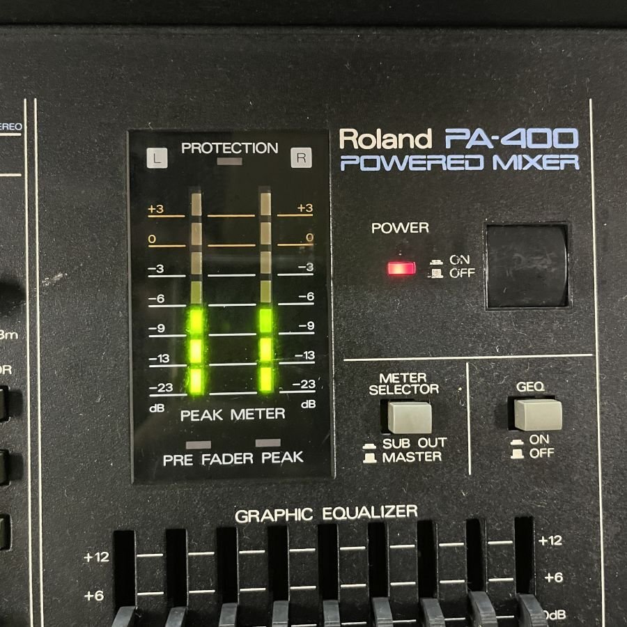 Roland POWERED MIXER PA-400 250W Roland Powered миксер вход/выход OK работа простой подтверждено работа / состояние информация есть * текущее состояние товар [ Fukuoka ]