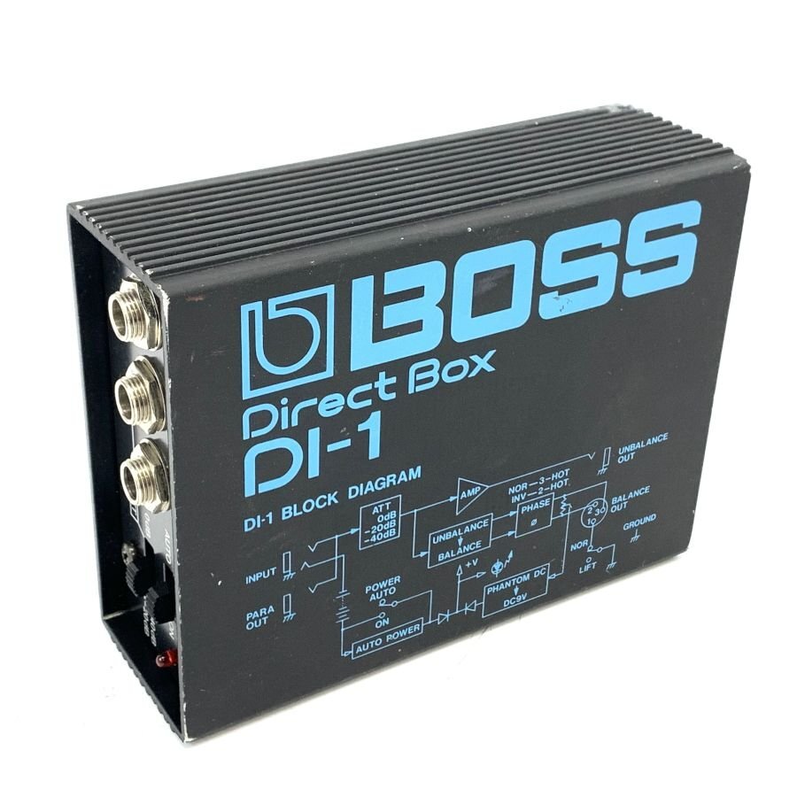 BOSS Direct Box DI-1 ボス ダイレクトボックス 通電/入出力OK ※動作未確認品 PA機器 DI★ジャンク品【福岡】_画像2