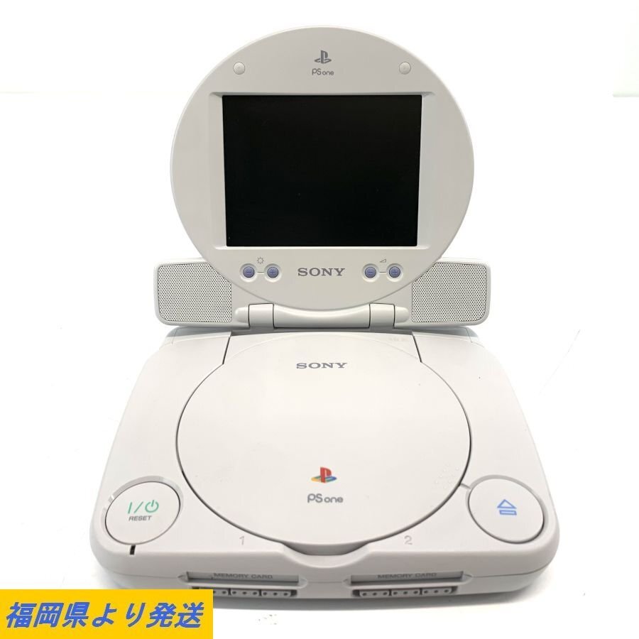 SONY SCPH-100/SCPH-130 PS one 本体＆液晶モニターセット LCDモニター ※液晶モニター使用NG 状態説明あり＊現状品【福岡】の画像1