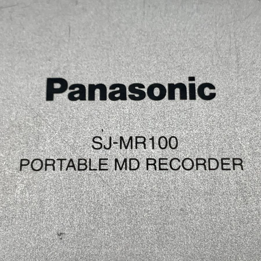 Panasonic SJ-MR100 パナソニック ポータブルMDレコーダー ※充電池なし ※通電/動作未確認品◆ジャンク品【福岡】_画像3