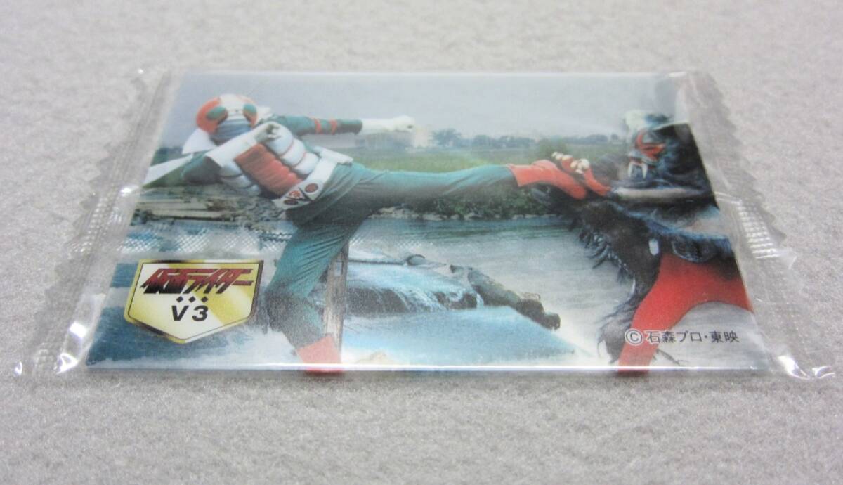  Glyco * Kamen Rider clear card * Kamen Rider V3 vs tree .msa rust * seven eleven limitation *glico2002* sack unopened goods 