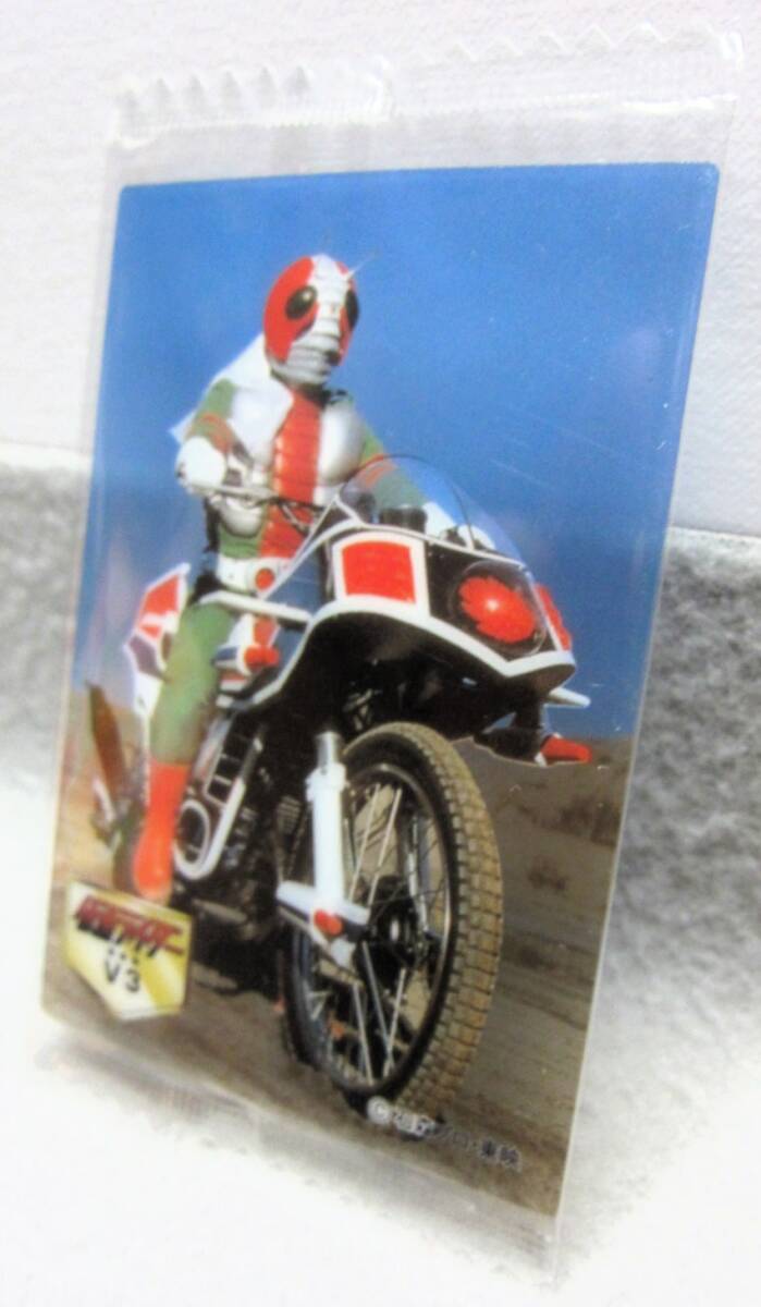  Glyco * Kamen Rider clear card * Kamen Rider V3 & Hurricane * seven eleven limitation *glico2002* sack unopened goods 