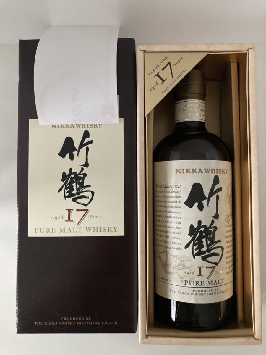 NIKKA WHISKY 竹鶴 17年 PURE MALT  700ml 43％ ニッカウイスキー ピュアモルト 古酒の画像4