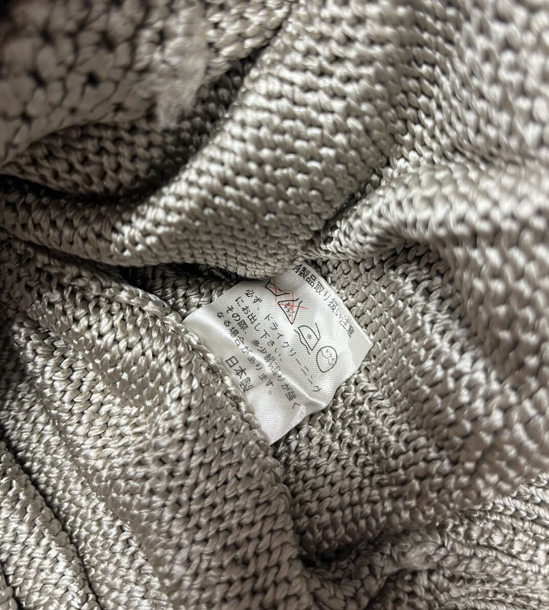 Silkの森 KYOTO★日本製（F）シルク100% ニット 上質絹 カーディガン/ヴィンテージ の画像6