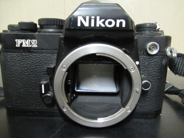 B518.Nikon ニコン FM2 フィルムカメラ ブラック 動作未確認ジャンクの画像3