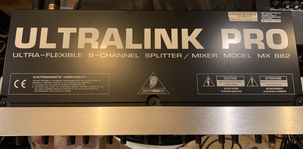 BEHRINGER ULTRALINK PRO MX882 スプリッターミキサー、中古完動品！_画像5