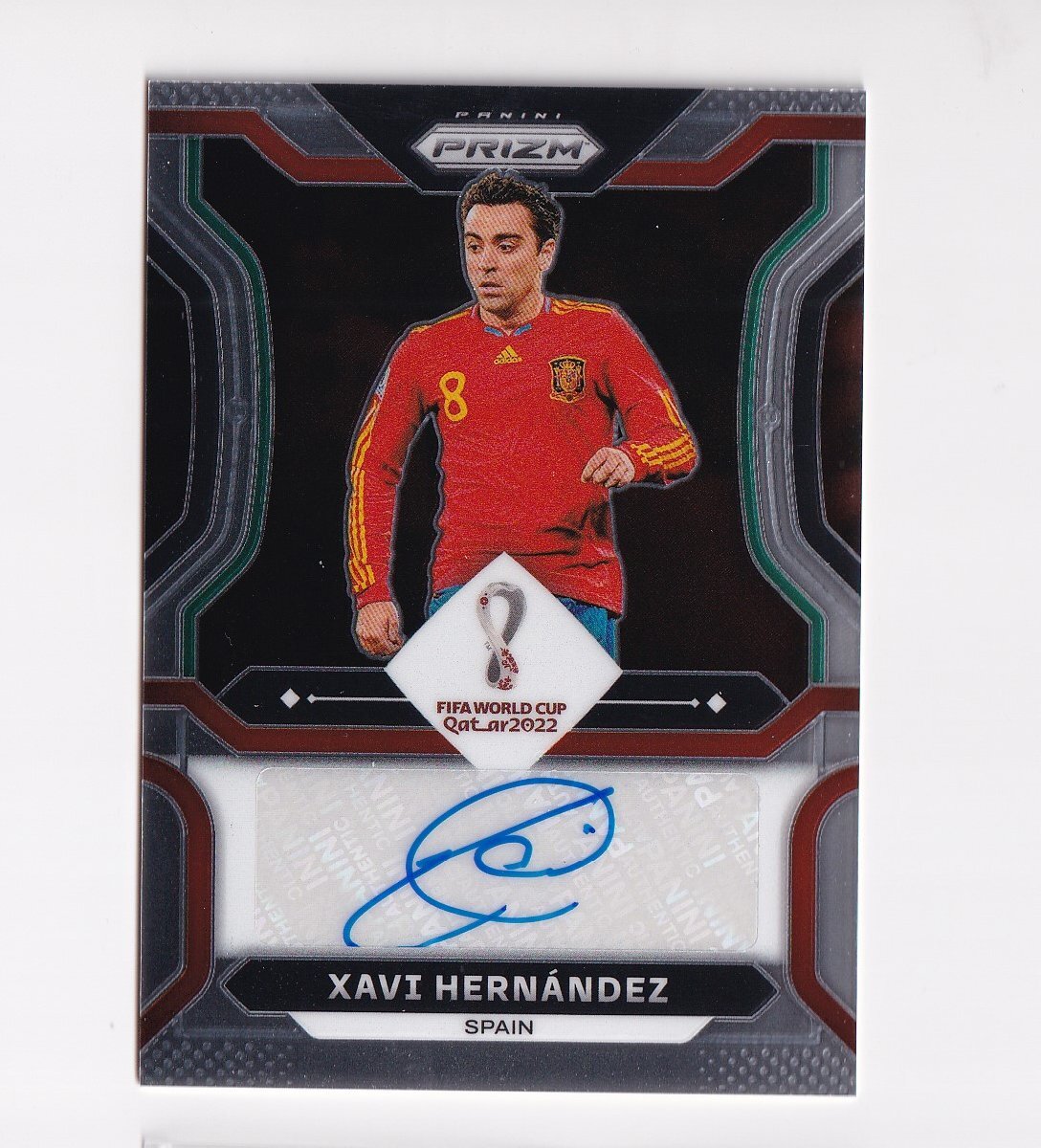 2022 PANINI Prizm World Cup Signatures Spain Xavi Hernandez シャビ・エルナンデス 直筆サインの画像1