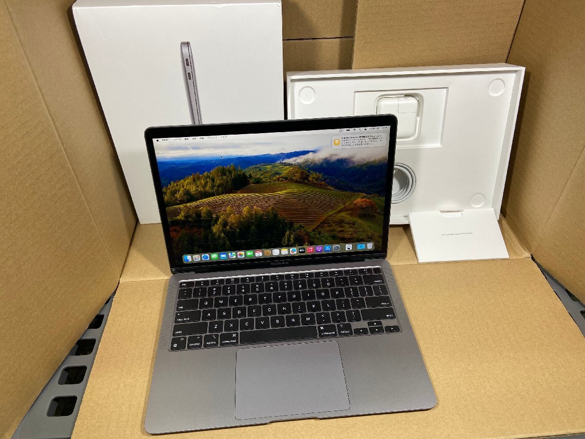 Apple MacBook Air (M1, 2020) 16GB SSD 512GB 13.3インチ A2337 充放電回数：17 USキーの画像1