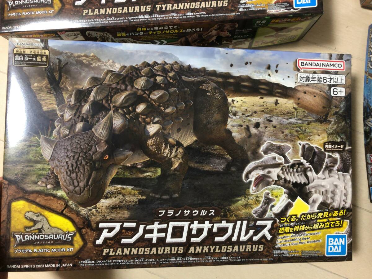 プラノサウルス4個セット　3個未組立1個組立済　ティラノサウルス☆モササウルス☆アンキロサウルス☆プテラノドン_画像5