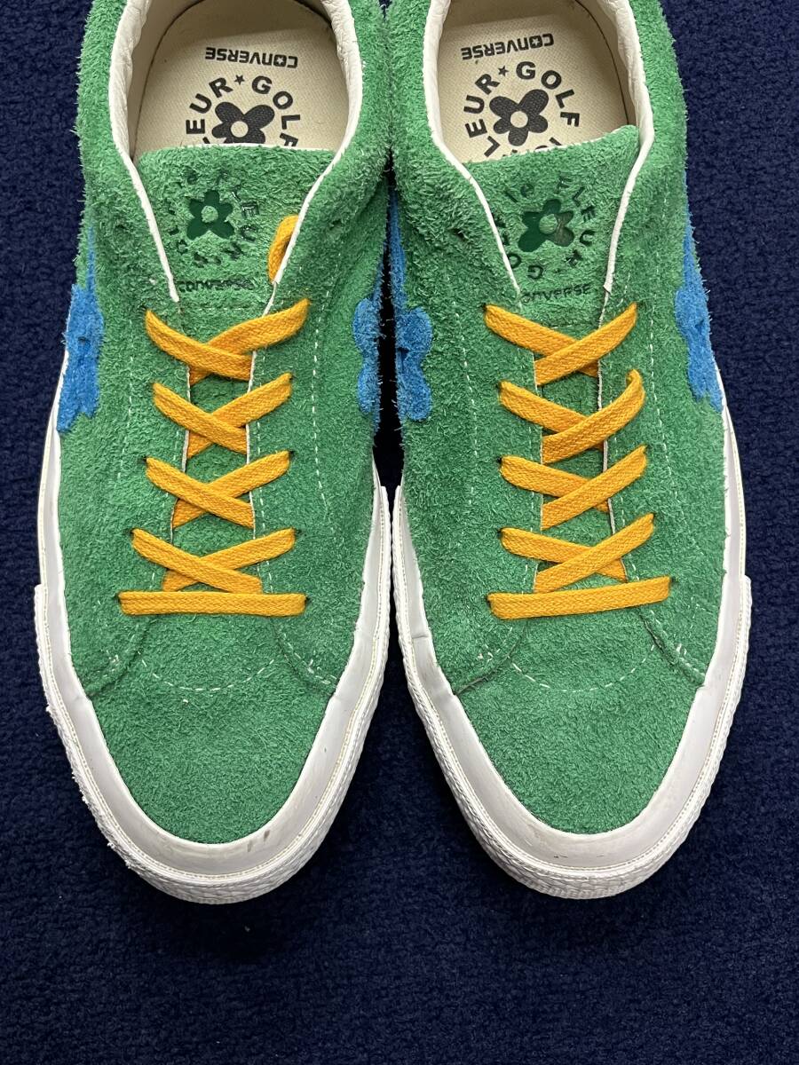 GOLF le FLEUR CONVERSE ONE STAR OX CONS コンバース ワンスター 緑 グリーン suede スエードタイラーザクリエイター 美品 7 25.,5cm_画像4