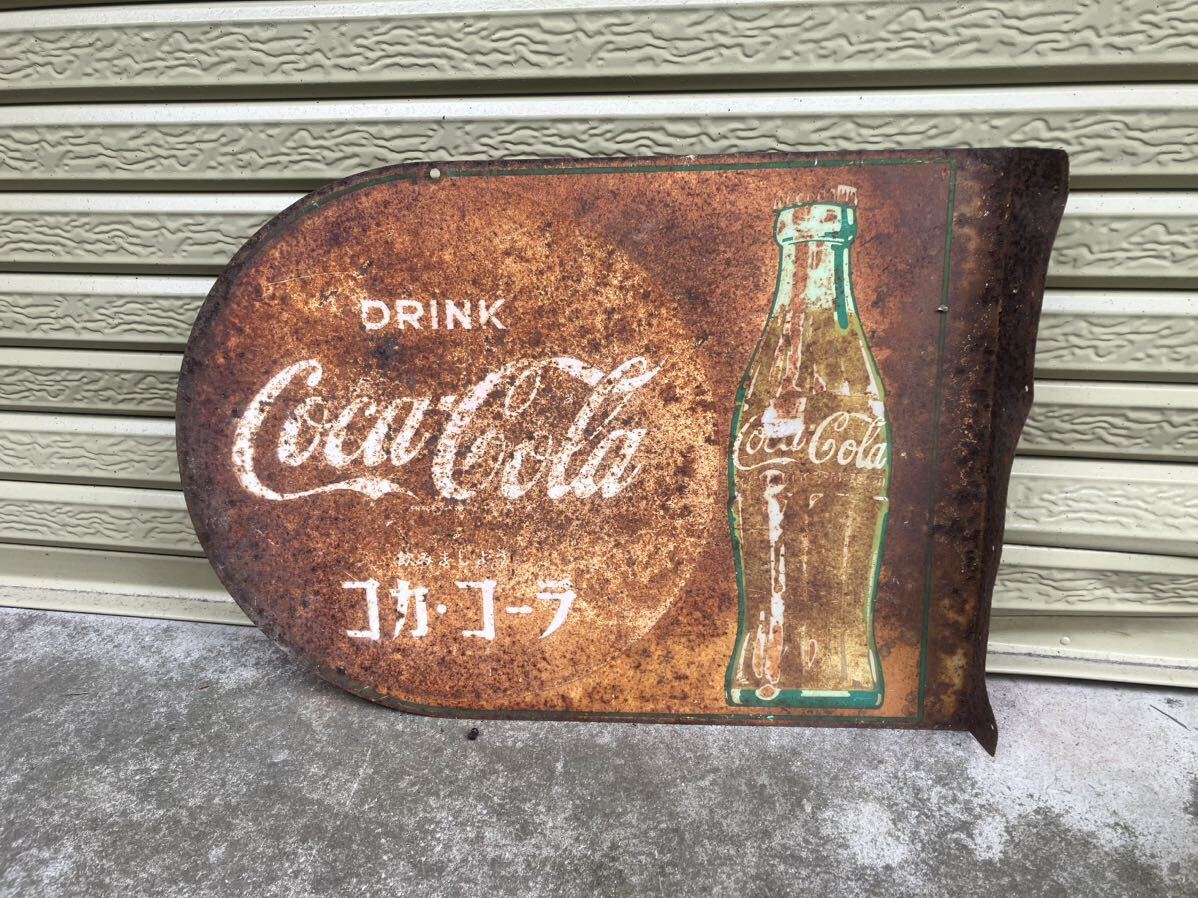 Coca-Cola コカコーラ DRINK 飲みましょう コカコーラ ホーロー 看板 レトロ アンティーク の画像3