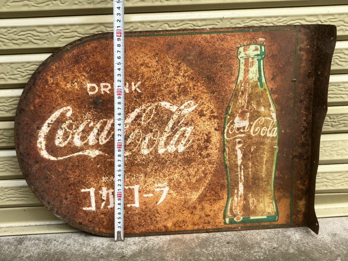 Coca-Cola コカコーラ DRINK 飲みましょう コカコーラ ホーロー 看板 レトロ アンティーク の画像4