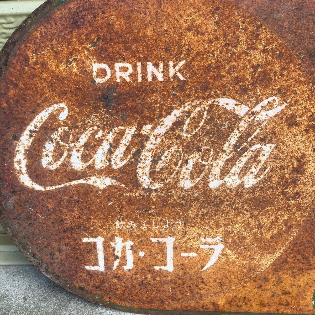 Coca-Cola コカコーラ DRINK 飲みましょう コカコーラ ホーロー 看板 レトロ アンティーク の画像5