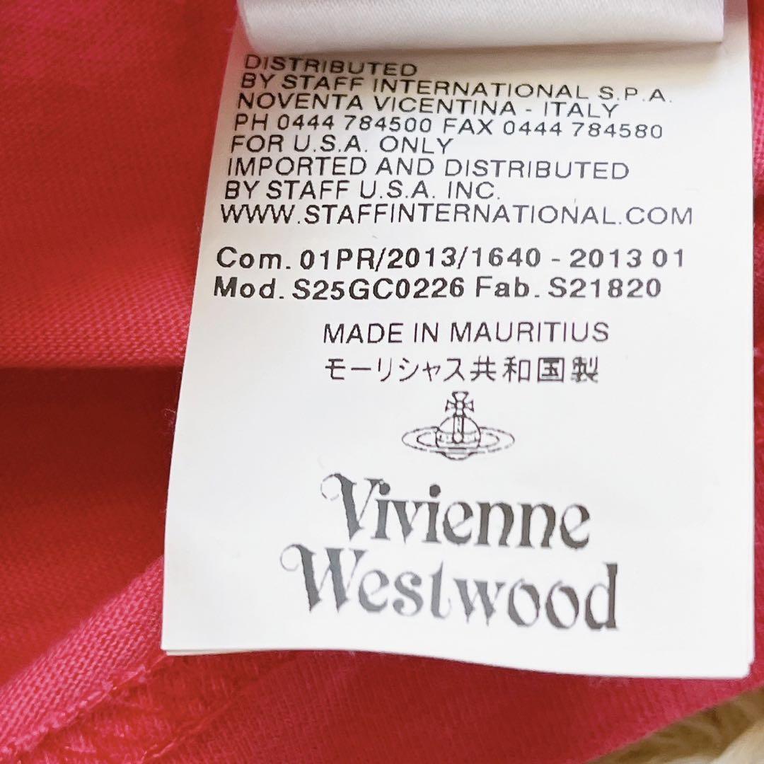 VIVIENNE WESTWOOD Vivienne Westwood подлинный короткий рукав хлопок футболка нашивка имеется Pink Lady -sL