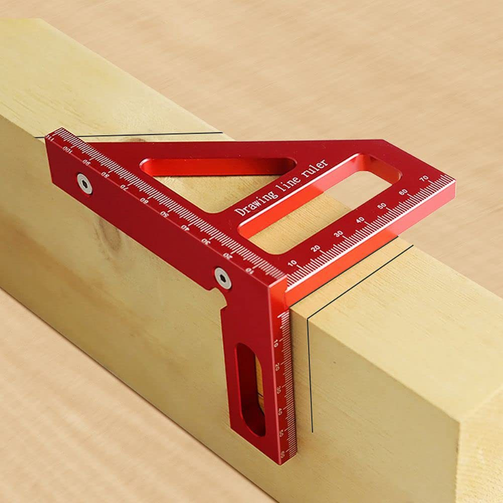  for carpenter 90 times 45 times scale direct angle ruler aluminium alloy triangle ruler skoya two bai material cut kegaki woodworking tool my ta- tool DIY tool 