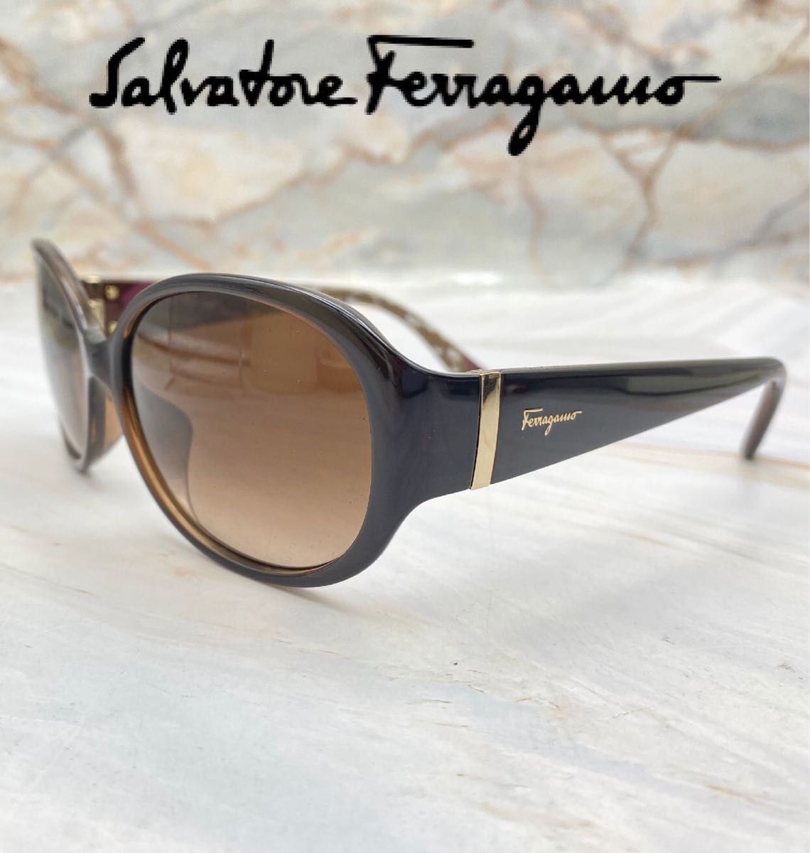 Salvatore Ferragamo サルヴァトーレ・フェラガモ サングラス ブラウン