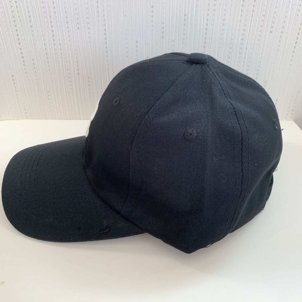 帽子 ベースボールキャップ 野球帽 Rマーク メンズ レディース シンプル ブラック UVカット 紫外線対策 春夏秋冬 新品未使用