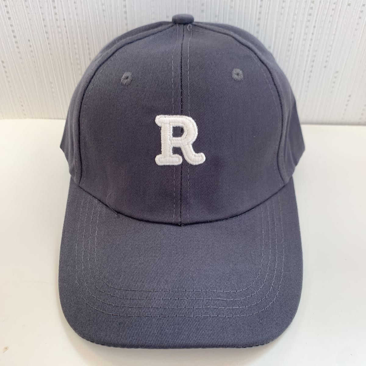 帽子 ベースボールキャップ 野球帽 Rマーク メンズ レディース 薄いネイビー UVカット 紫外線対策 春夏秋冬 新品未使用