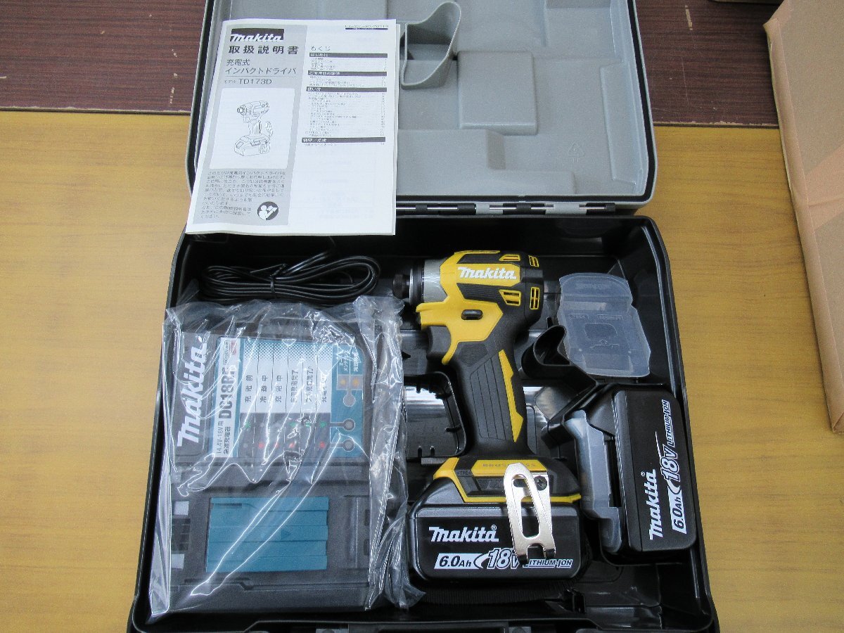 マキタ　Makita　充電式インパクトドライバ　TD173DGXFY　18V 6.0Ah　未使用　G4-59◎_画像1