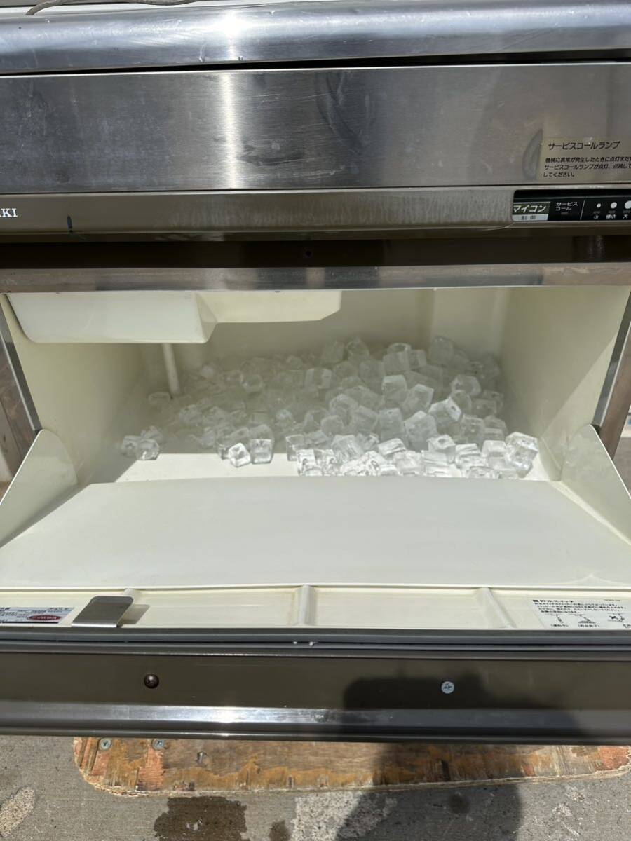 WS04019◆ジャンク品◆HOSHIZAKI ホシザキ IM-40TL形 全自動製氷機 キューブアイスメーカー 幅63cmアンダーカウンタータイプ の画像7
