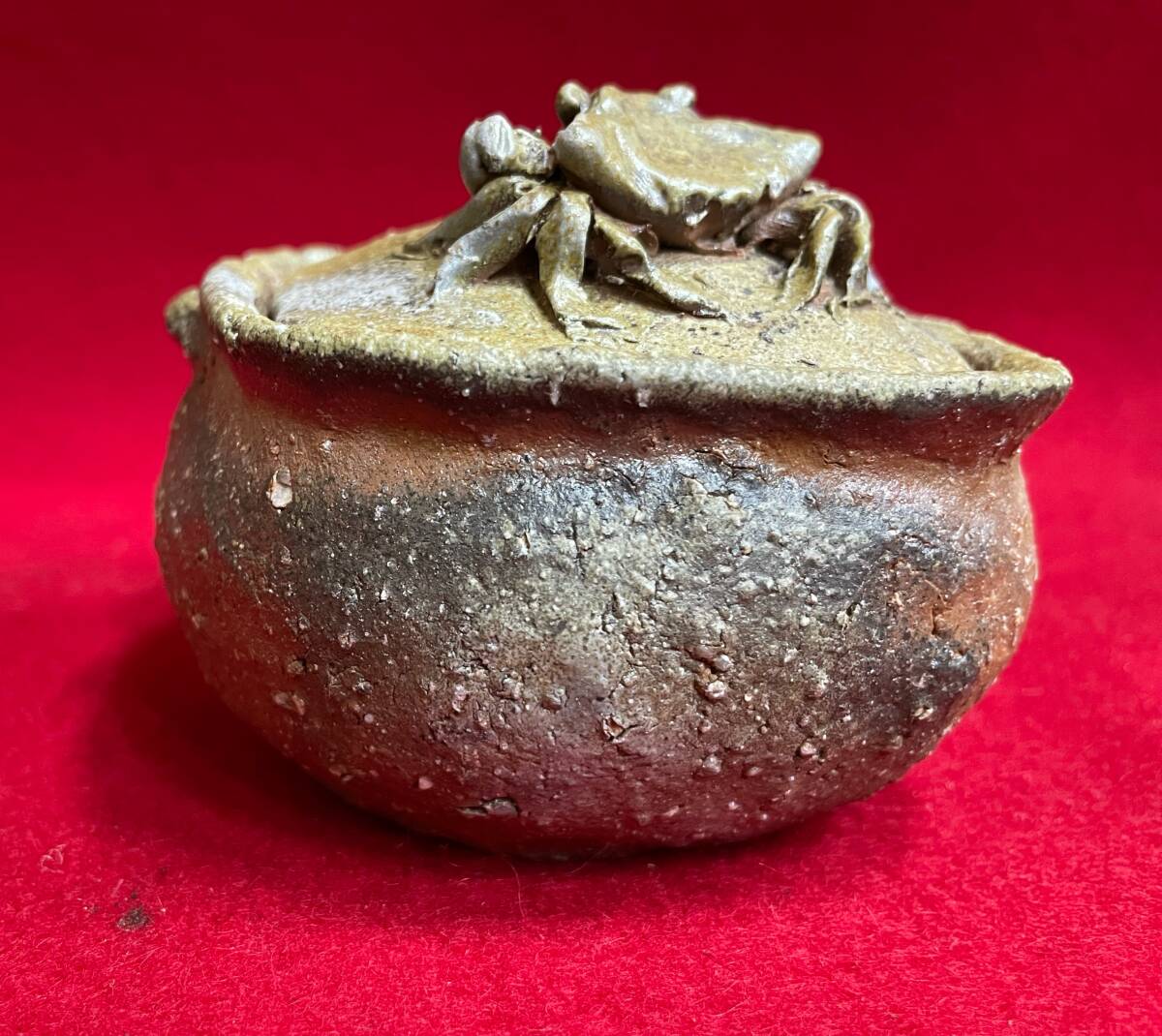  Bizen . crab. ... . bin . profit . Hara also box . tea utensils small teapot 