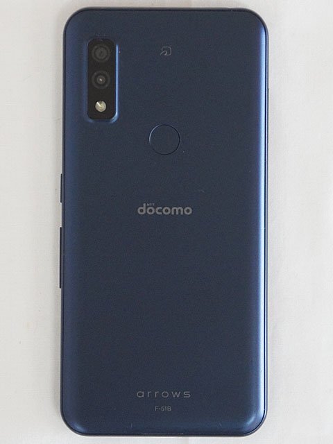 2608【docomo arrows we F-51B SIMフリー Android スマートフォン ネットワーク利用制限〇 ネイビー】_画像4