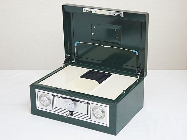 2631[kokyo cashbox handbag safe CB-2N green A4 size ]
