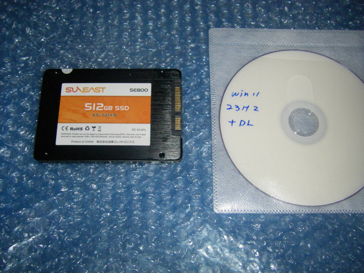 512GB 完全動作品 Win11入り、DVD付属 SUNEAST 512GB アプリ多数 UEFI Bios③_画像3