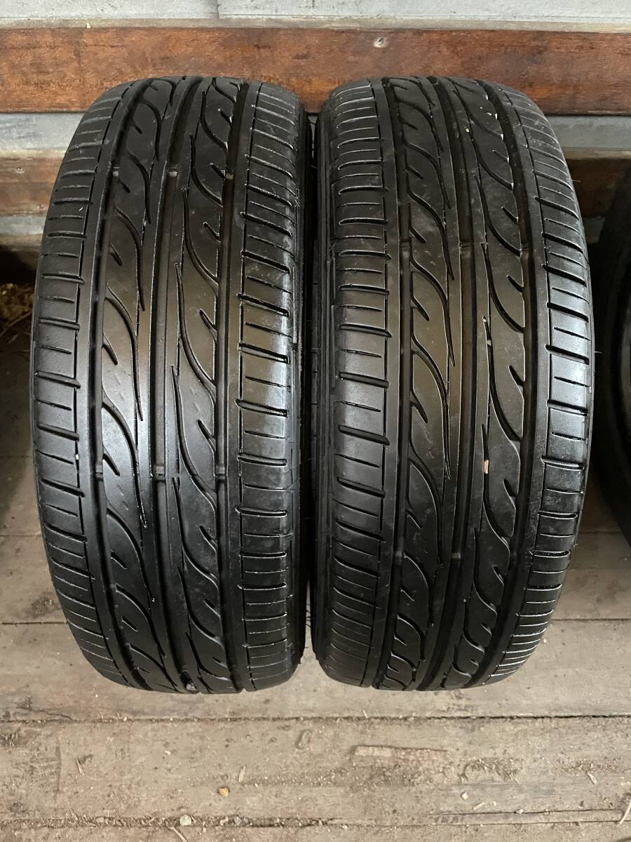 21年製　深溝　バリ山 ダンロップ EC202 　165/55R14 ２本_画像1