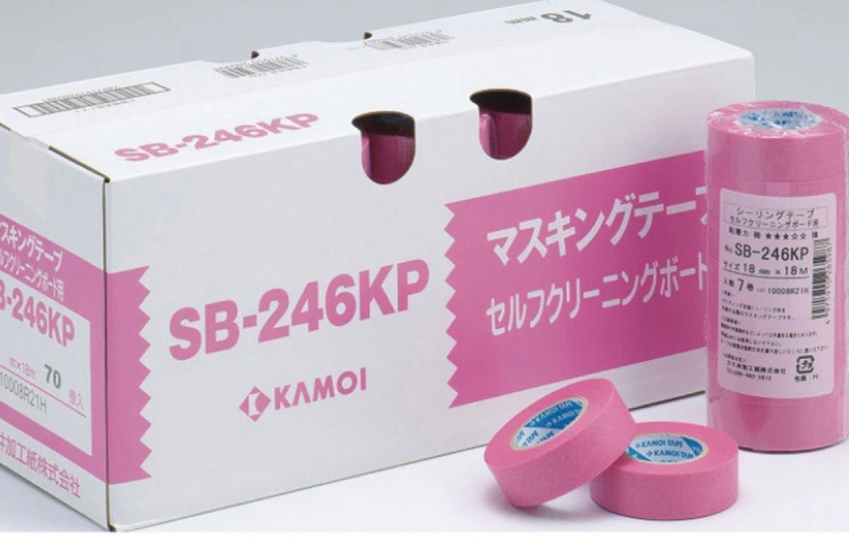 カモ井テープ SB-246KP 18mm（70巻）５箱