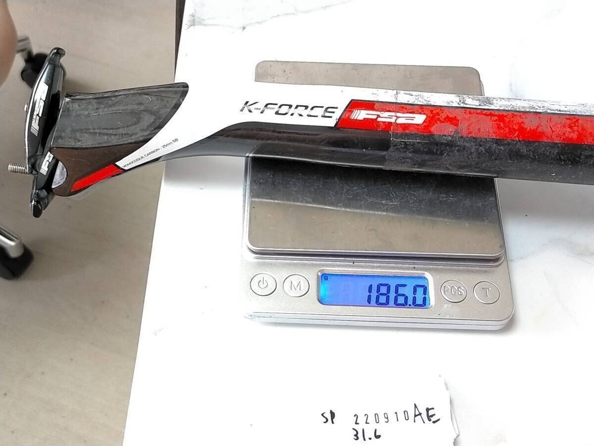 FSA K-Force Light カーボン 31.6㎜ シートポスト サドル受け部品欠品 SP220910AE